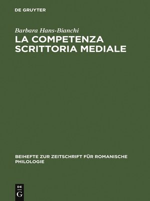 cover image of La competenza scrittoria mediale